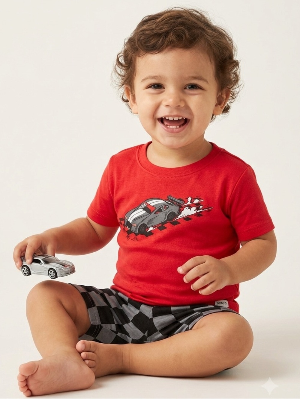 🎉 (18m) Carter's Boys Race Car 2-Piece Pajama Set